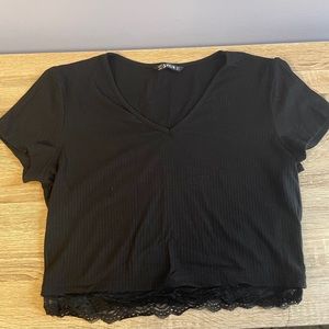 Crop Top V-Neck